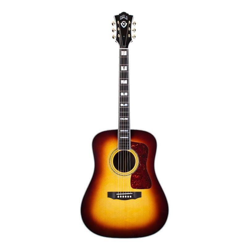 Guild USA D-55E Antique Burst Dreadnought Acoustic Guitar