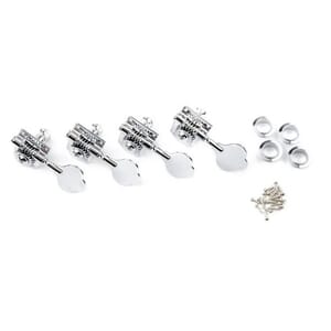 Fender Standard Series Bass Tuning Machine Heads, Chrome (4)