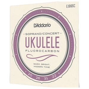 D'Addario Fluorocarbon Soprano/Concert Ukulele String Set - High G