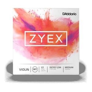 Zyex 1/2 Violin String Set, Medium Tension