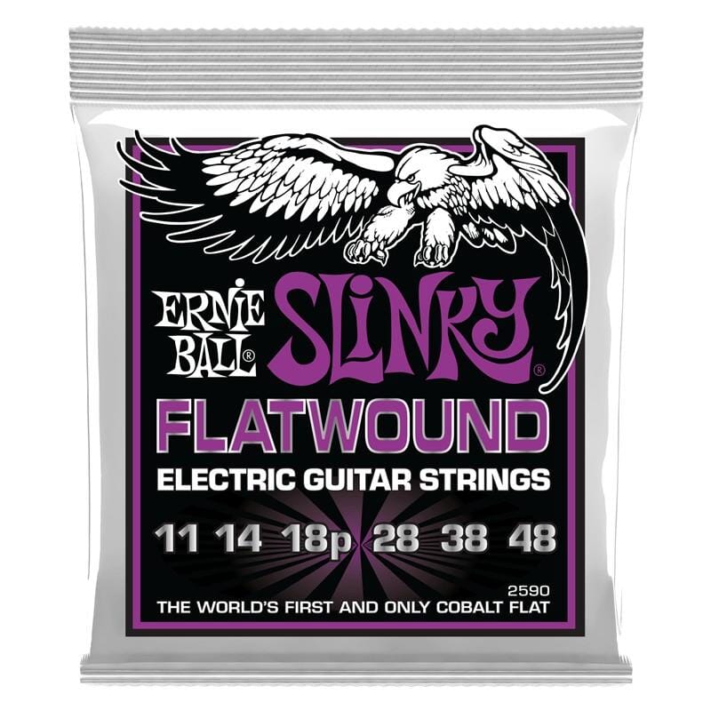 Ernie Ball Power Slinky Flatwound Cobalt Electric Guitar Strings (11-48)