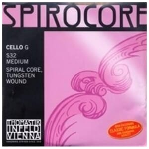 Spirocore Cello G String Tungsten, Medium Tension