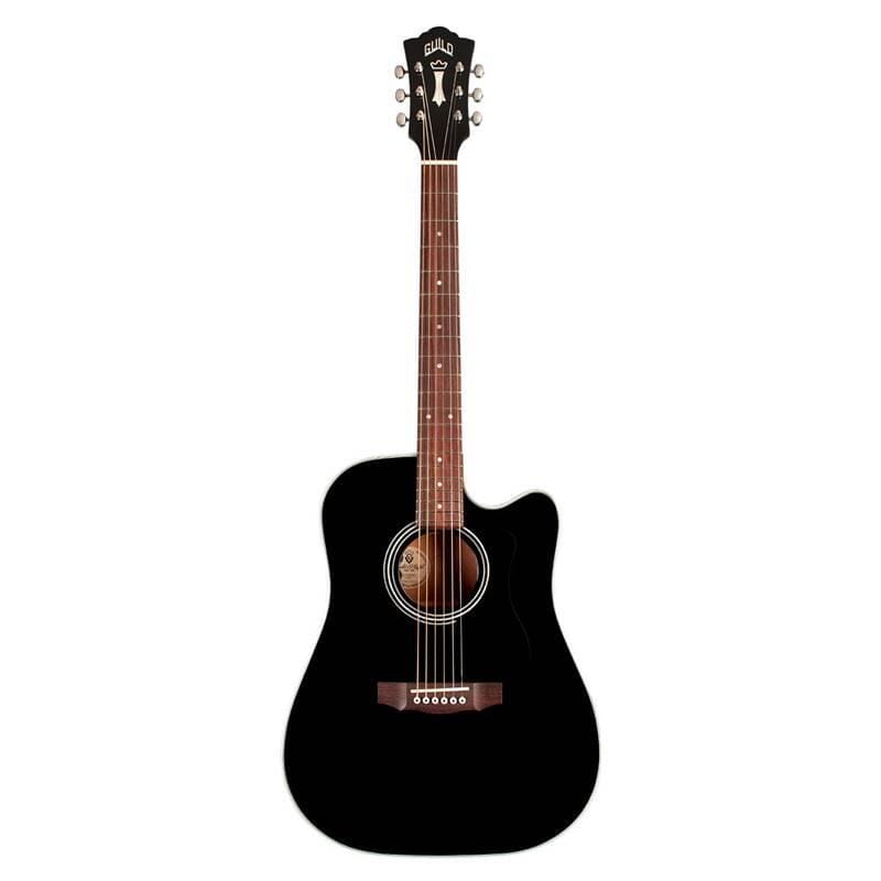 Guild D-140CE Black Dreadnought Acoustic/Electric Guitar