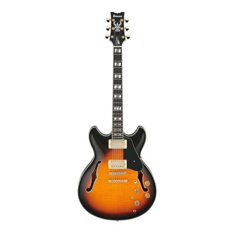 Ibanez JSM10-VYS John Scofield Signature Hollow Body Guitar- Vintage Yellow Sunburst