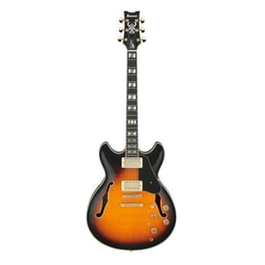 Ibanez JSM10-VYS John Scofield Signature Hollow Body Guitar- Vintage Yellow Sunburst
