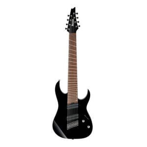 Ibanex RGMS8BK RG Multi Scale 8-String Electric Guitar- Black