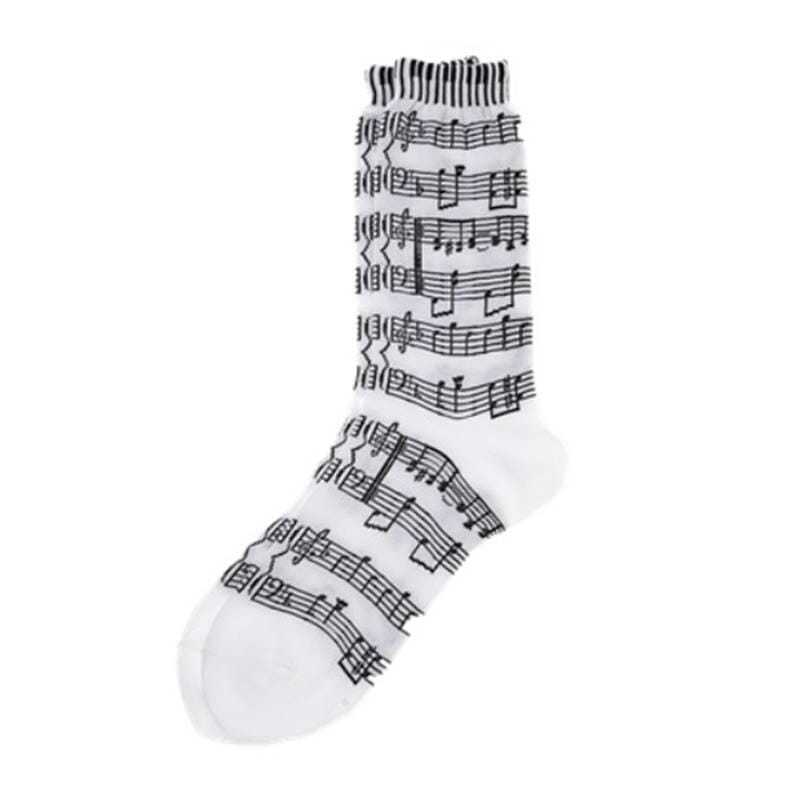 Women's Music Score Keyboard Socks