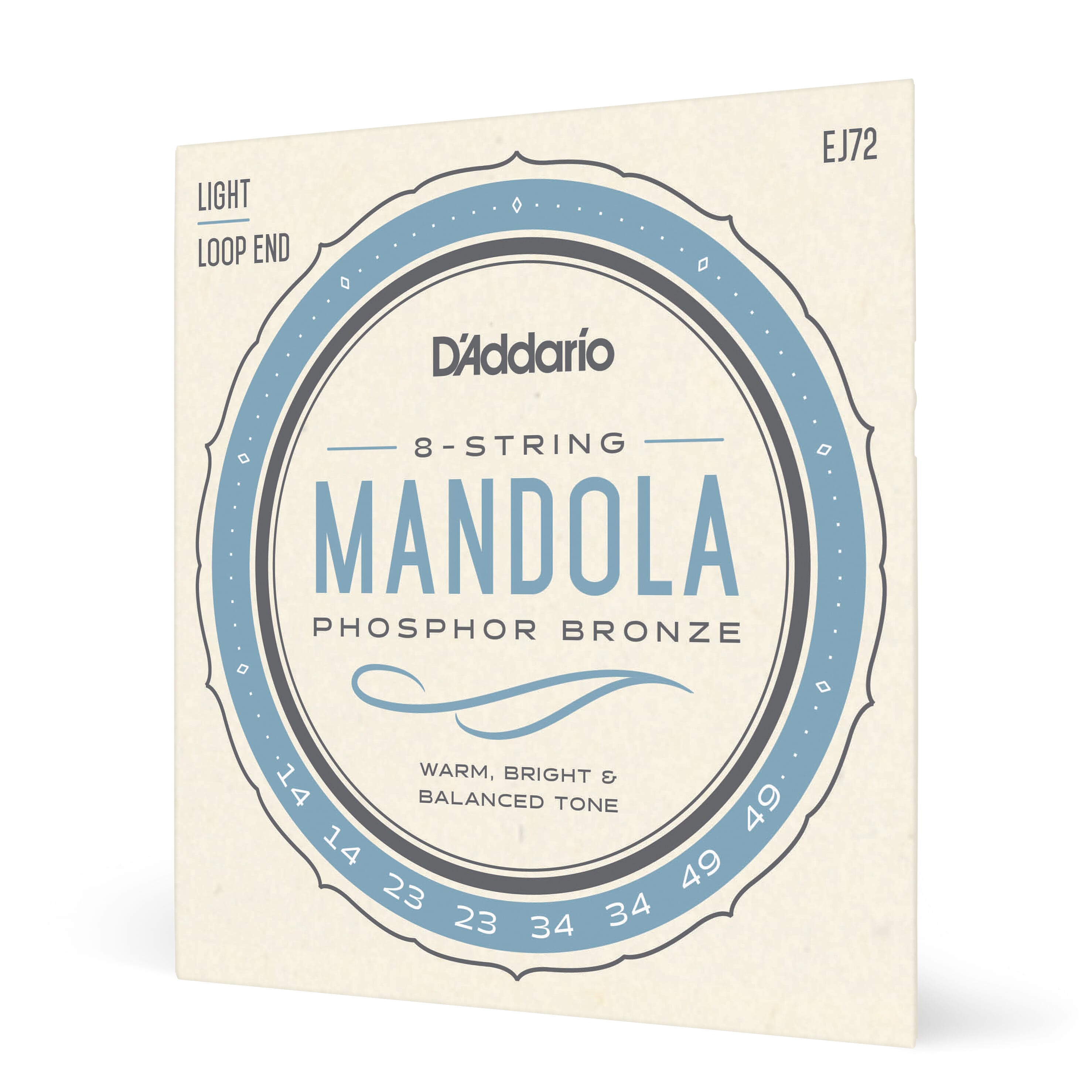 D'Addario EJ72 Mandola Strings Phosphor Bronze Medium