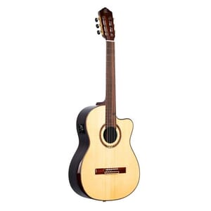 Ortega Private Room Spruce Striped Ebony Nylon String Guitar