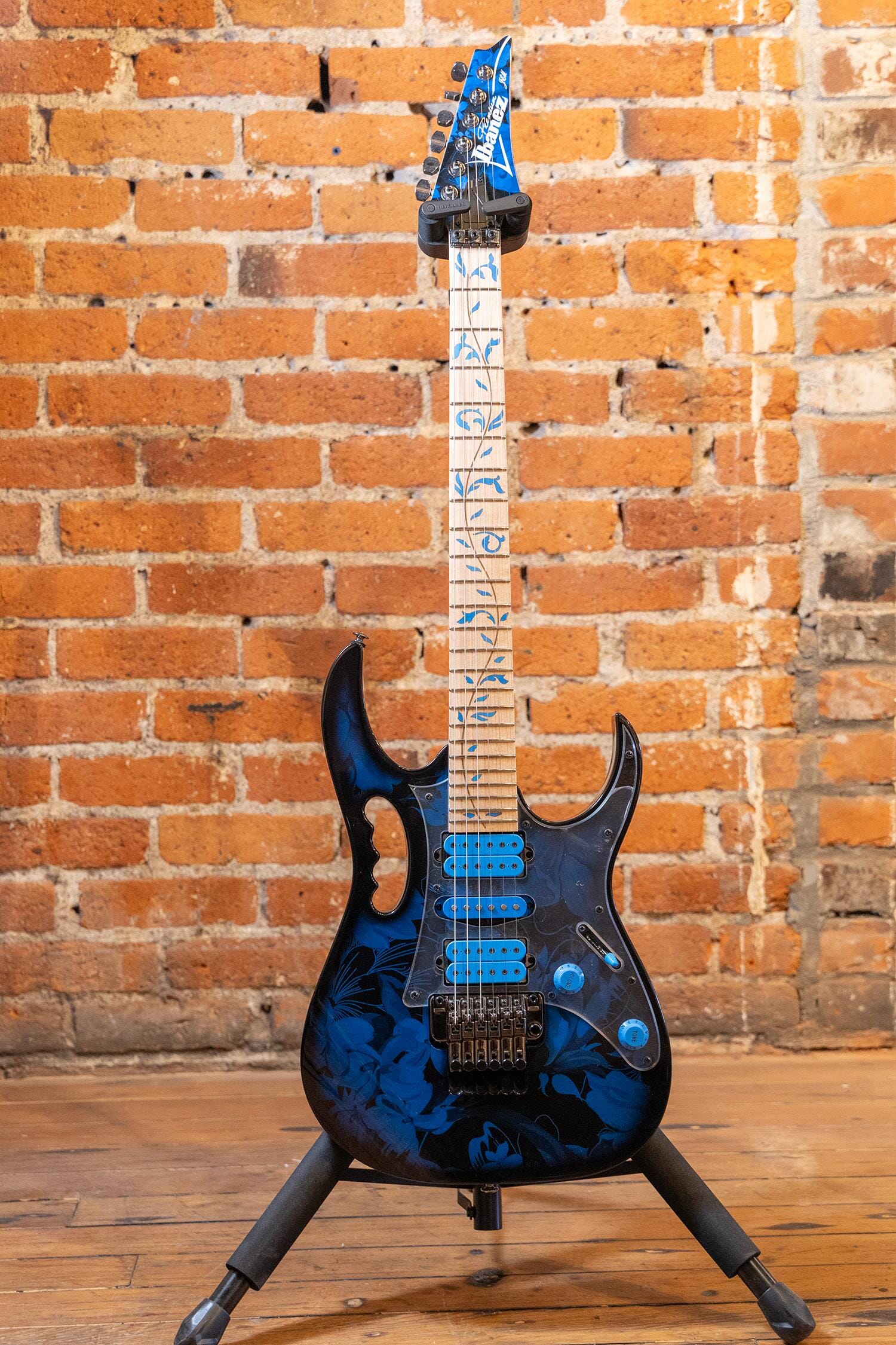 Ibanez JEM77P BFP Blue SteveVai スティーヴヴァイ IBANEZ JEM77P-BFP STEVE VAI SIGN JEM BLUE FLORAL W/BAG