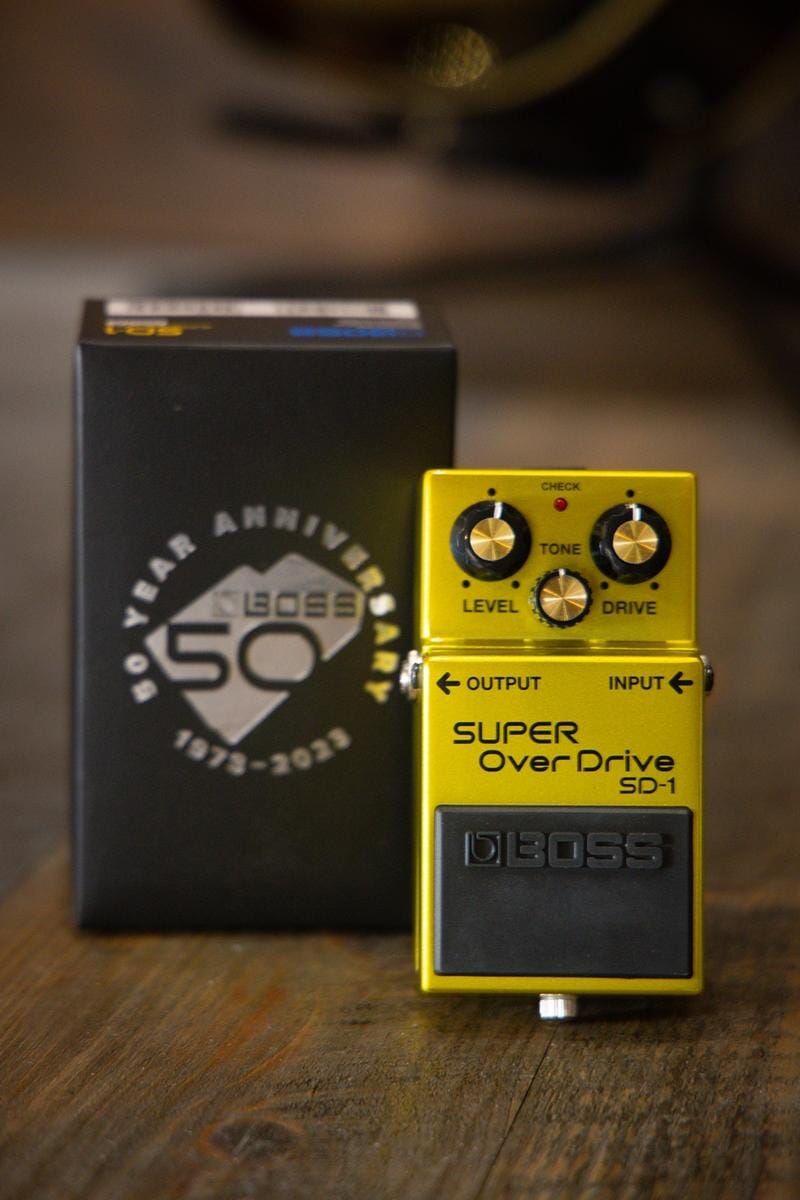Boss SD-1 Super Overdrive Pedal 50th Anniversary Special Edition