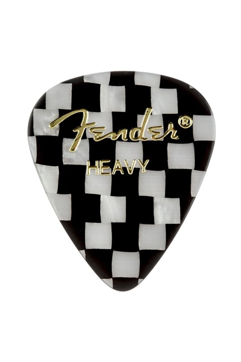 Fender 351 Checkered Picks 12 Pack Heavy