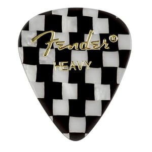 Fender 351 Checkered Picks 12 Pack Heavy