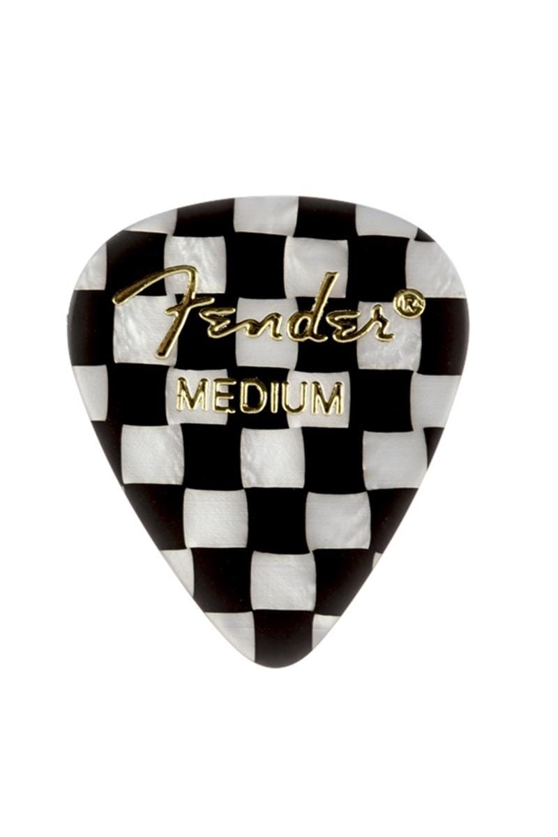 Fender 351 Checkered Picks 12 Pack Medium