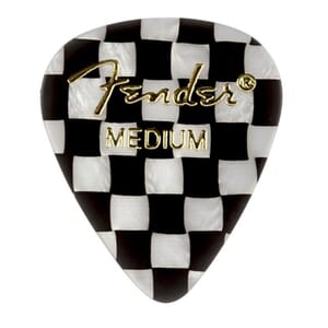 Fender 351 Checkered Picks 12 Pack Medium