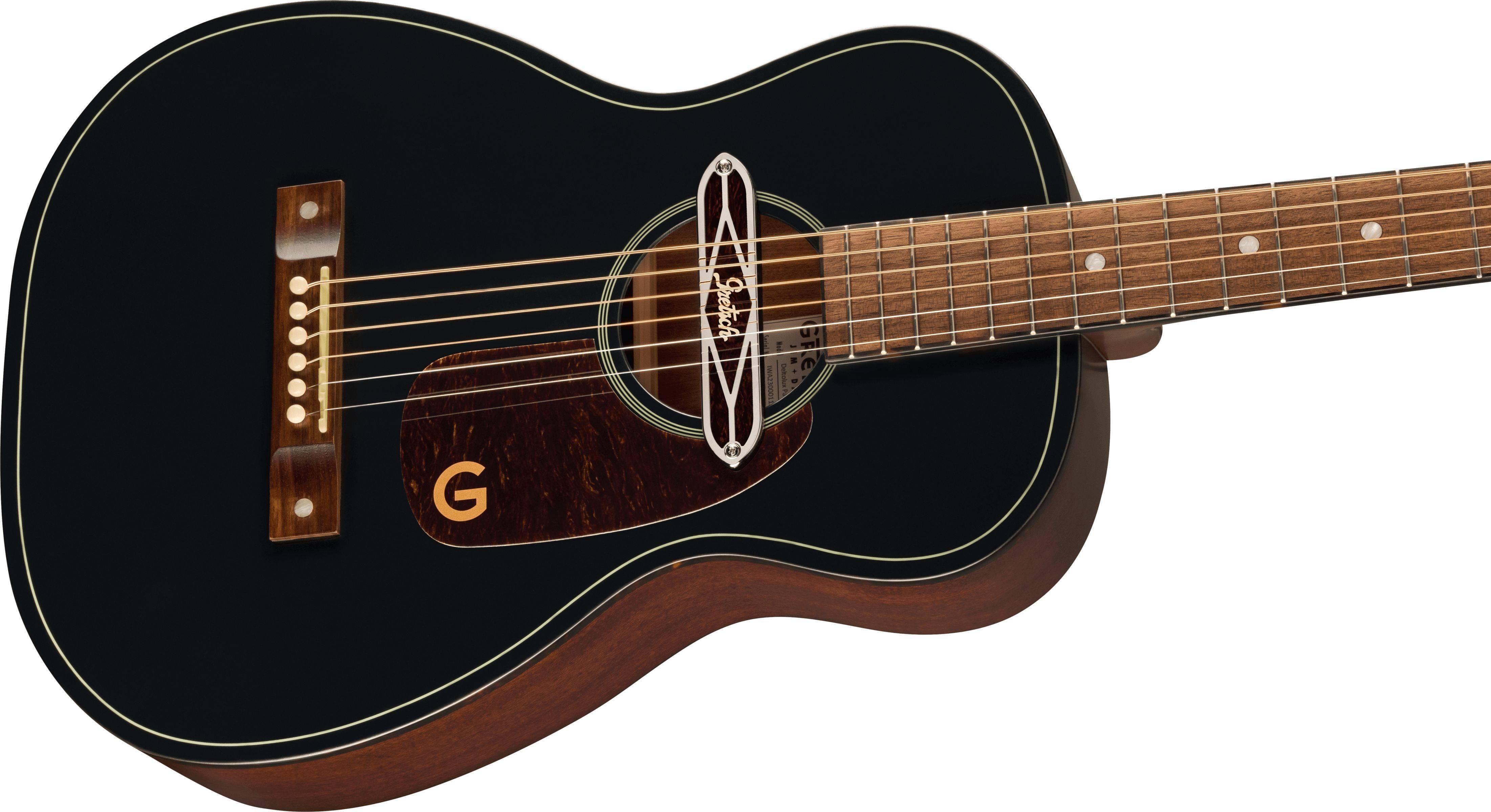 Gretsch Jim Dandy Deltoluxe Parlor Guitar - Black | Tapestry Music