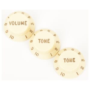 Fender Aged White Strat Knobs (3)