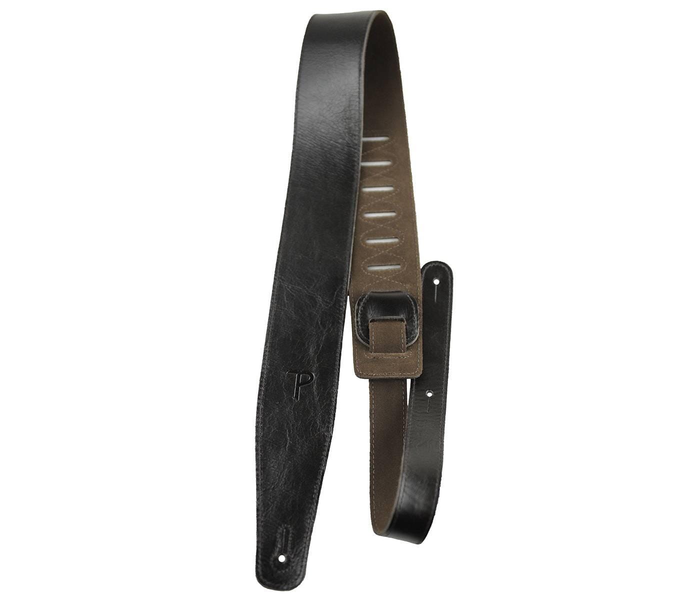 2.5″ Top Grain Italian Leather With Super Soft Suede Backing Guitar Strap