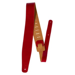 2.5″ Top Grain Italian Leather With Super Soft Suede Backing Guitar Strap