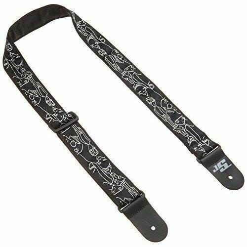 2.5” Black Saddle Leather.  Adjustable length 41” to 56”