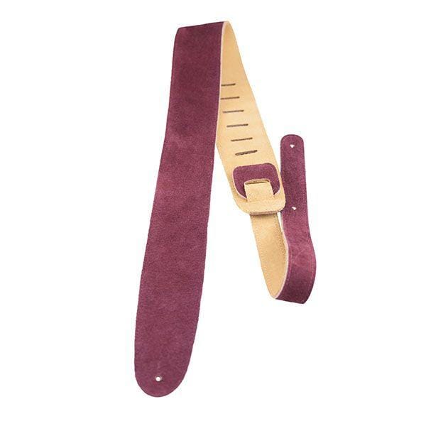 Perri's Guitar Strap Suede Burgundy