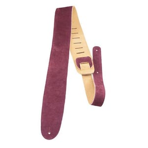 Perri's Guitar Strap Suede Burgundy