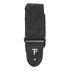 Perri's 2” Black Corduroy guitar strap. Adjustable length 39” to 58”