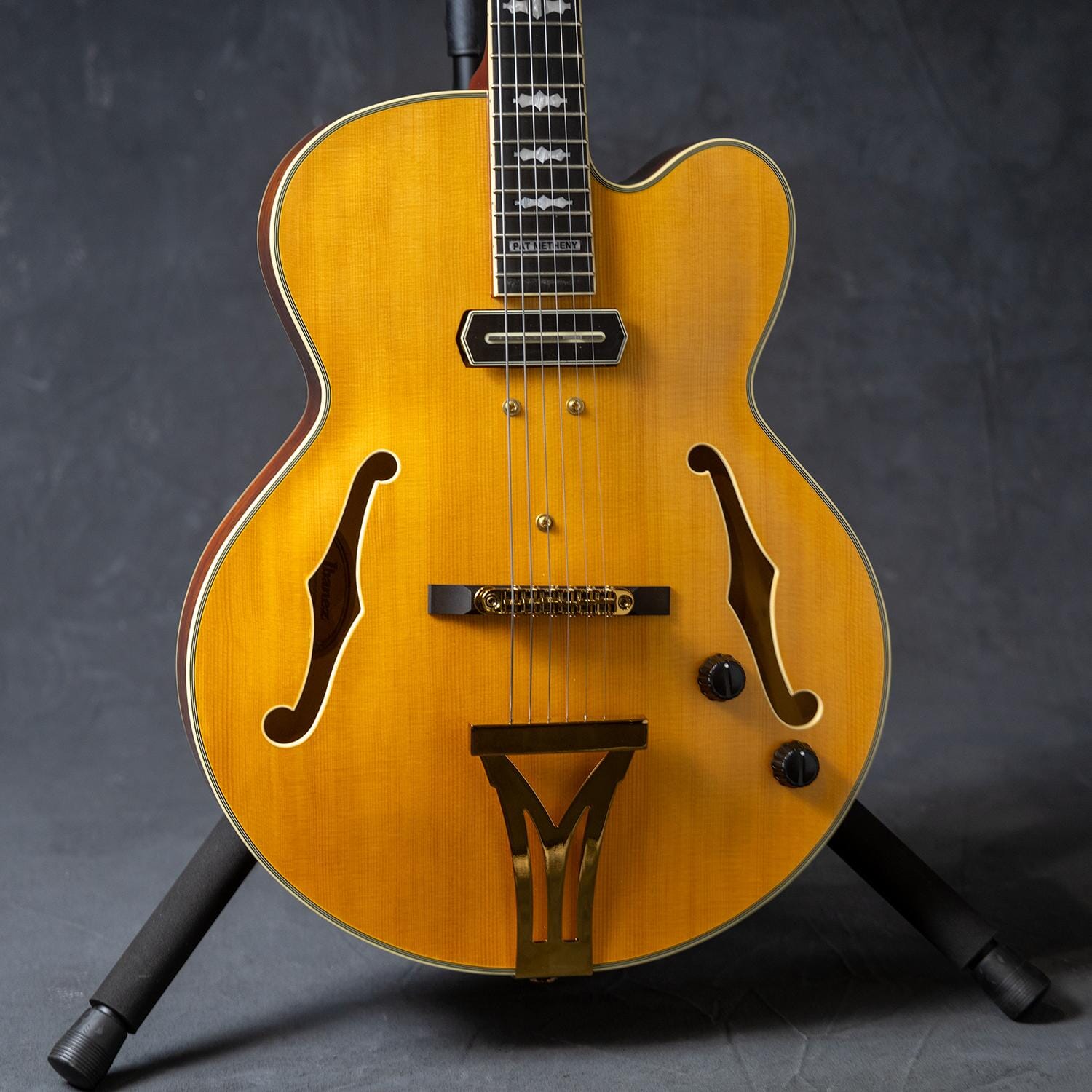 Ibanez PM3CNAL Pat Metheny Signature Electric Guitar w/Case - Natural Amber Low Gloss