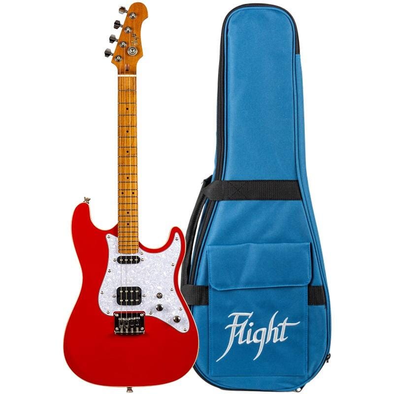 Flight Pathfinder Baritone Electric Ukulele Red