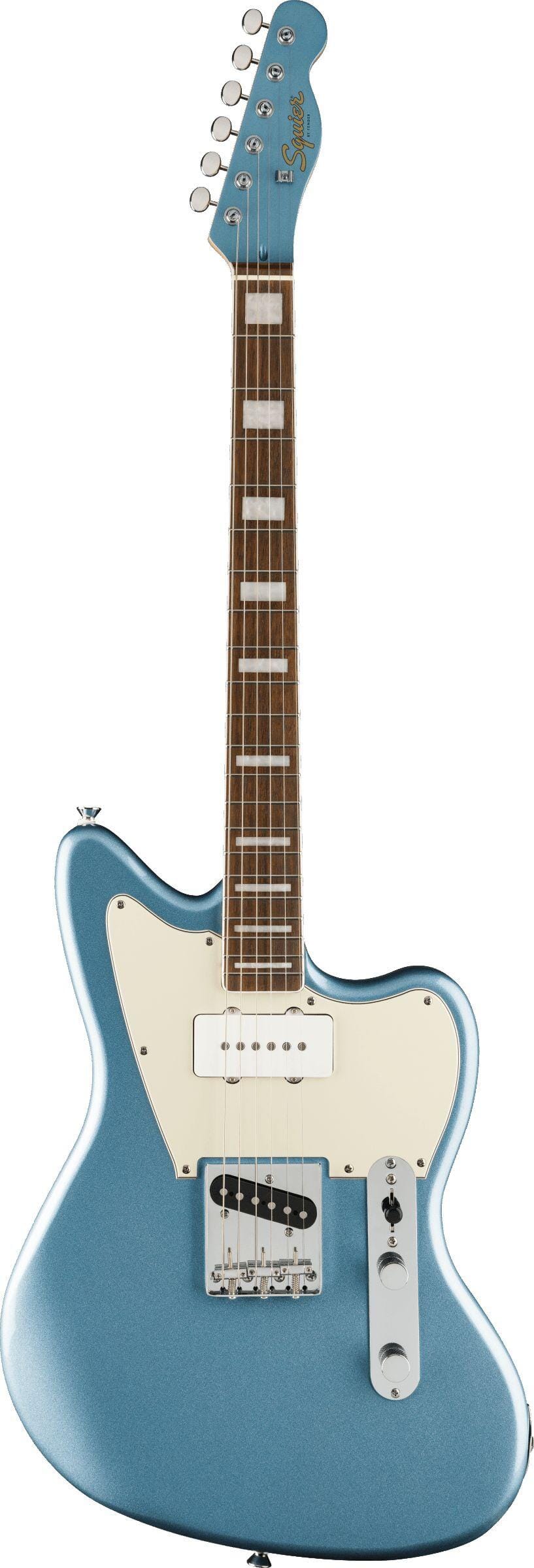 Squier Limited Edition Paranormal Offset Telecaster® SJ, Laurel Fingerboard, Parchment Pickguard, Ice Blue Metallic