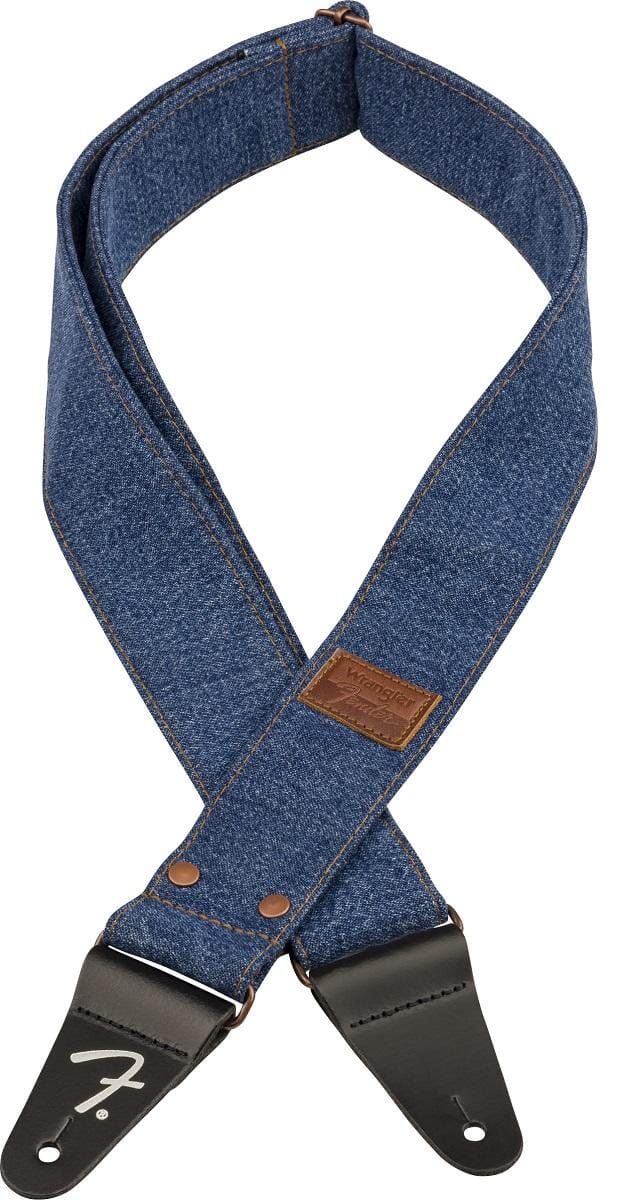 Fender Wrangle Riveted Denim Strap - Indigo