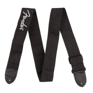 Fender 2" Black Poly Logo Strap