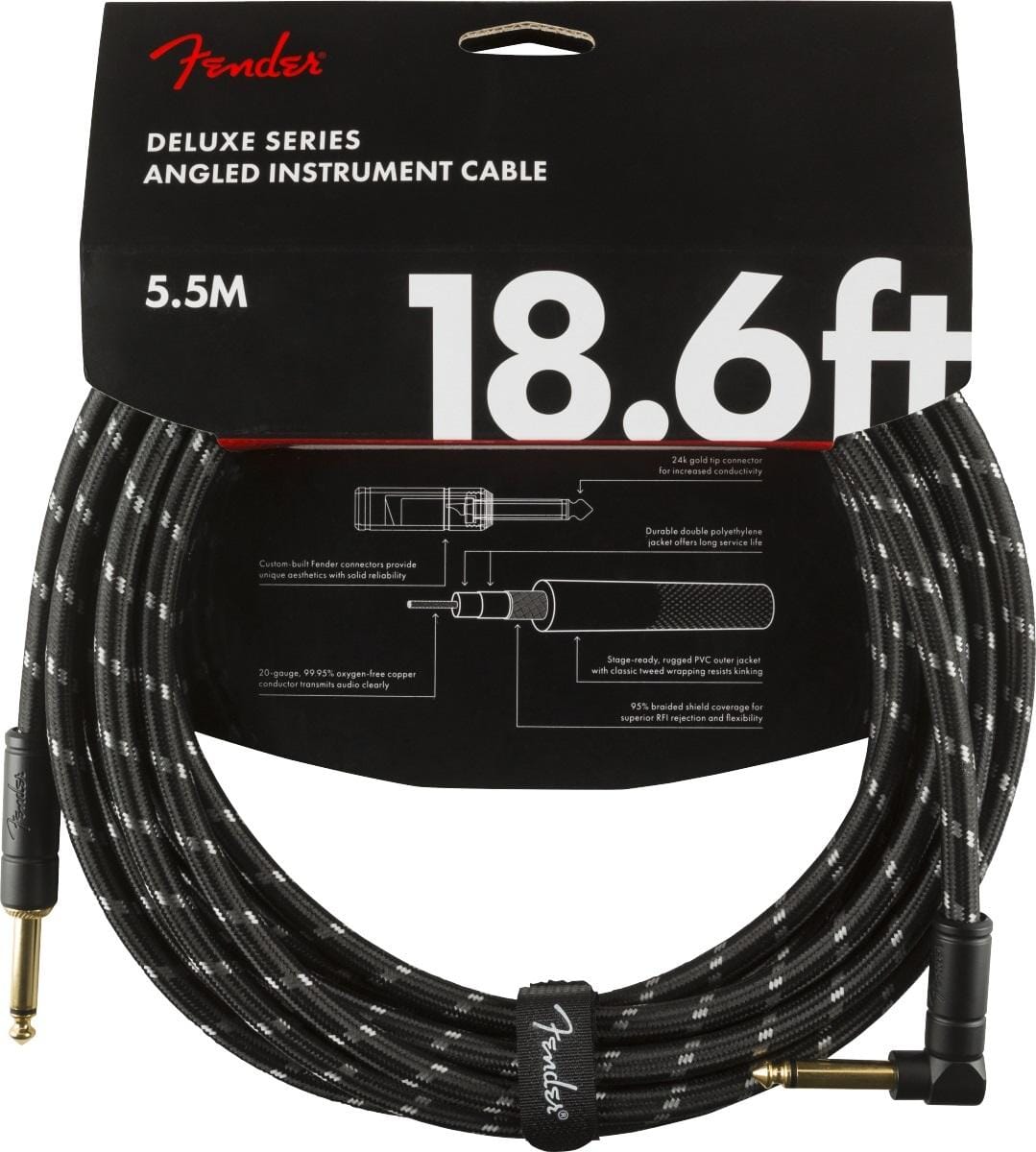 Fender 18.6' Deluxe Instrument Cable