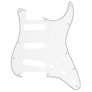 Fender White Pickguard, Stratocaster S/S/S 11 Hole