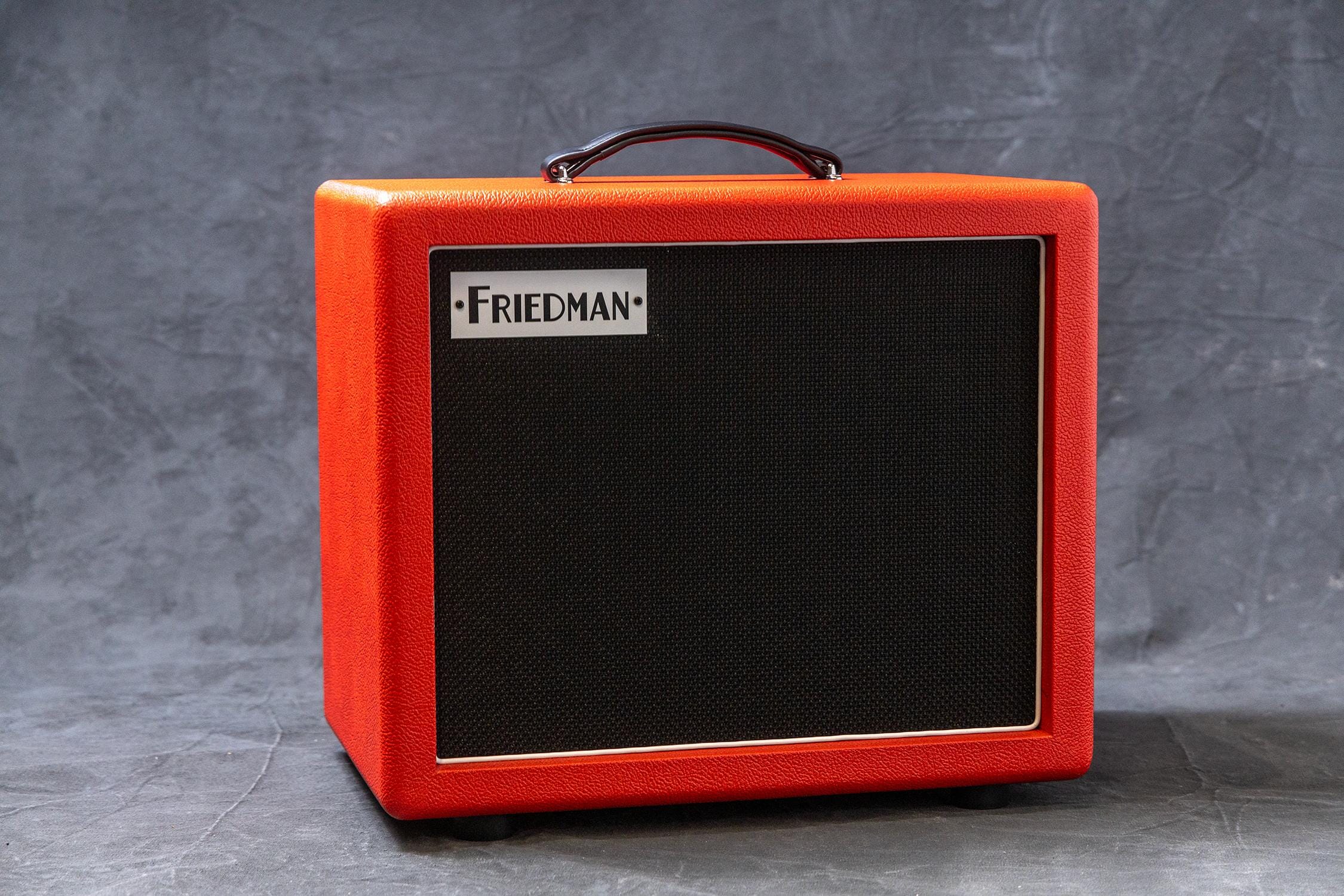 Friedman JEL 1x12 Extension cabinet. Red with black grill. G12M Creamback