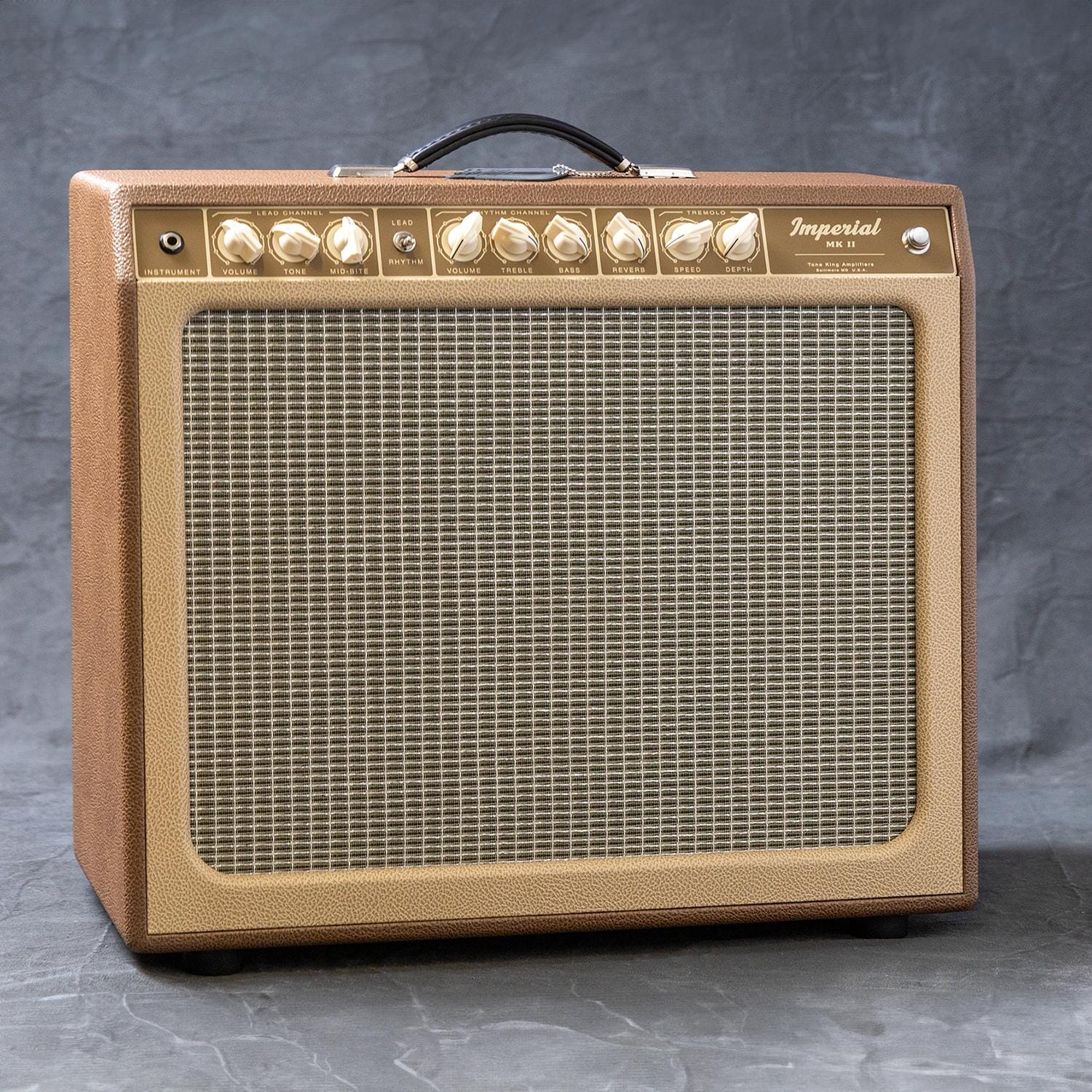 Tone King Imperial MKII 20 watt 1x12 Combo, 3-Voices, Spring Reverb, Built-In Attenuator, Custom Voiced Eminence, 6V6, Brown/Beige