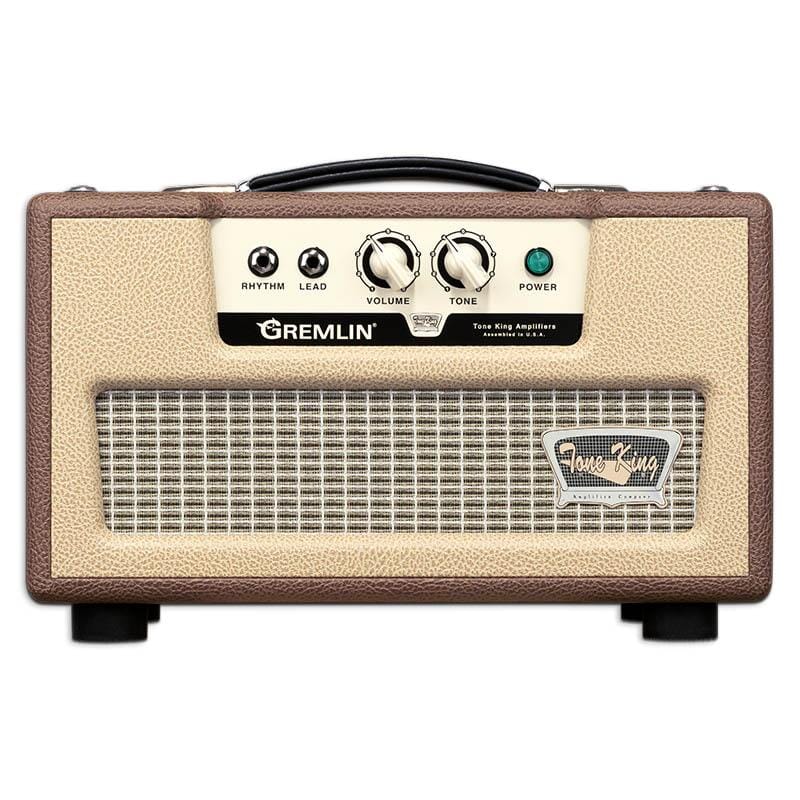 Tone King Gremlin Compact 5 watt Head, Built-In Attenuator, 5881 + 2 12AX7, Brown/Beige