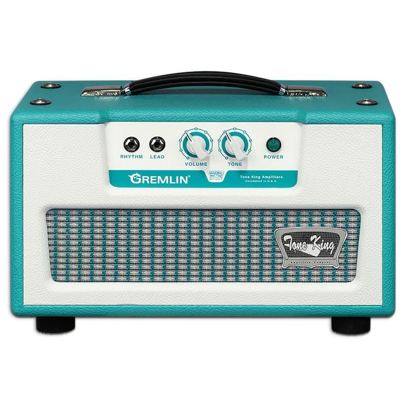 Tone King Gremlin Compact 5 watt Head, Built-In Attenuator, 5881 + 2 12AX7, Turquoise