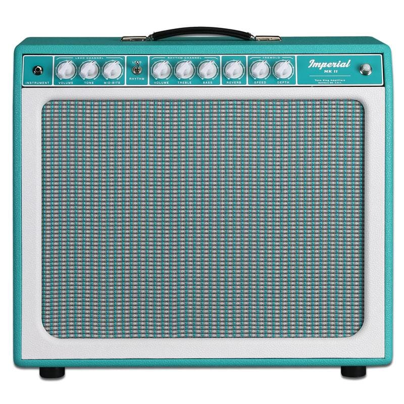 Tone King Imperial MKII 20 watt 1x12 Combo, 3-Voices, Spring Reverb, Built-In Attenuator, Custom Voiced Eminence, 6V6, Turquoise