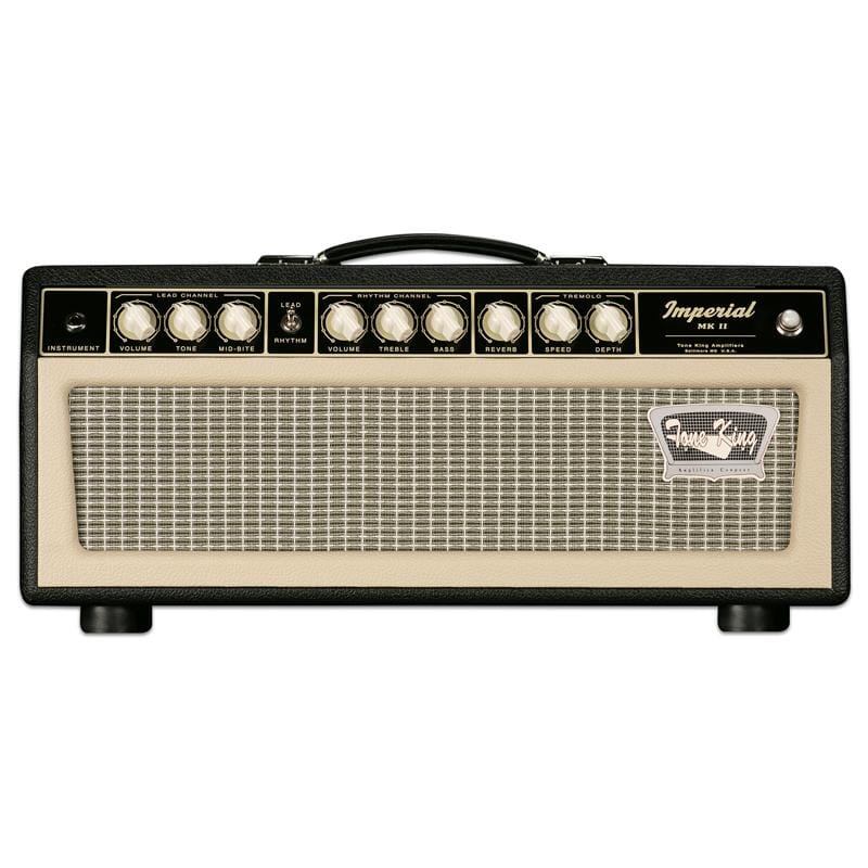 Tone King Imperial MK II 20 watt Head, 3-Voices, Spring Reverb, Built-In Attenuator, 6V6 Tubes, Black