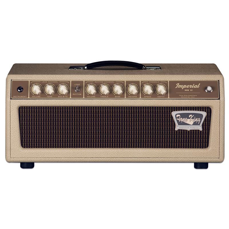 Tone King Imperial MK II 20 watt Head, 3-Voices, Spring Reverb, Built-In Attenuator, 6V6 Tubes, Cream