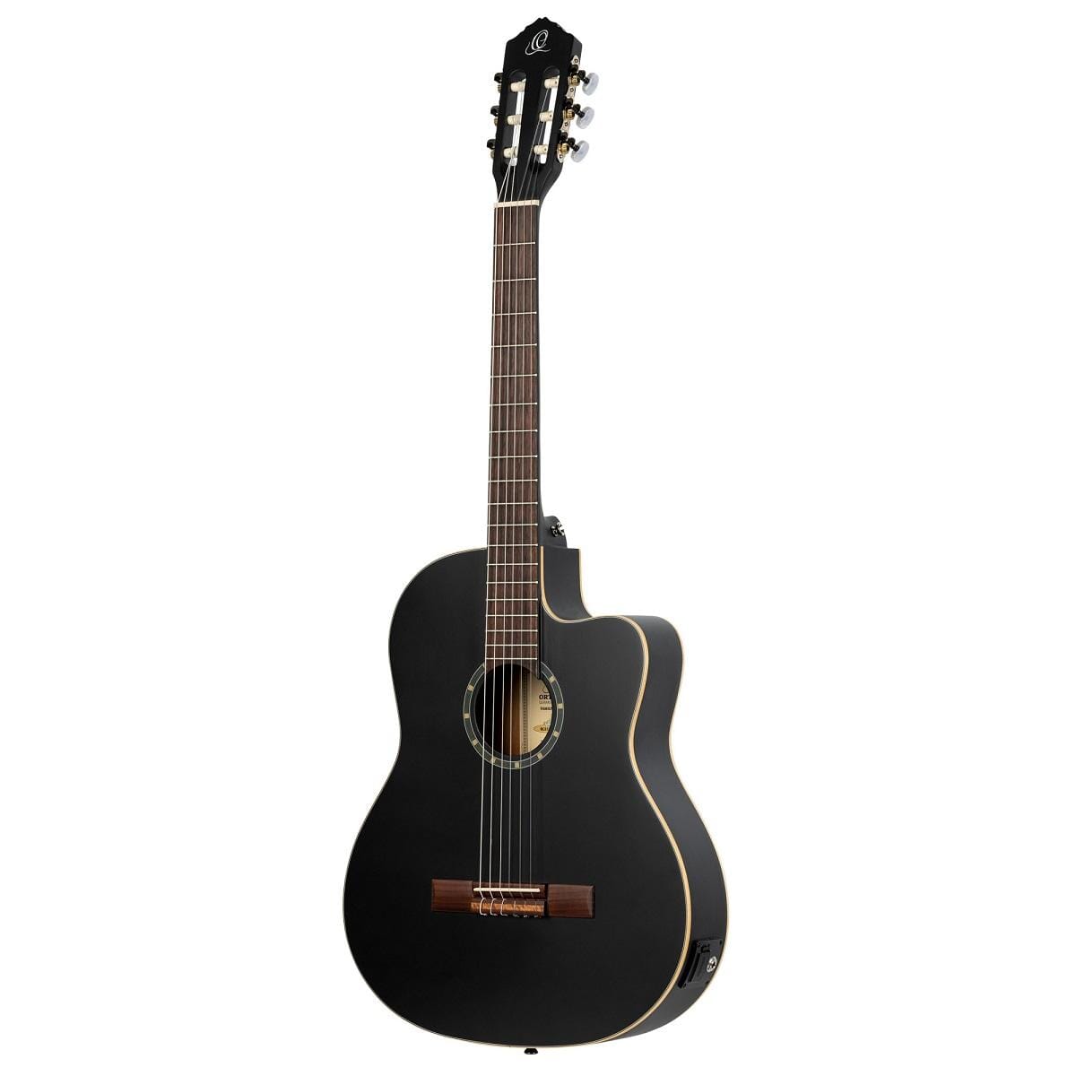 Ortega RCE125SN Nylon String Guitar Slim Neck - Black