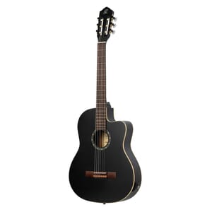Ortega RCE125SN Nylon String Guitar Slim Neck - Black