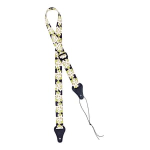 Ortega Ukulele Strap - Green Flower