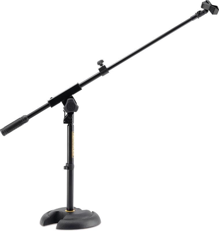 Hercules MS120B Low "H" Base Mic Stand W/Boom & Mic Clip