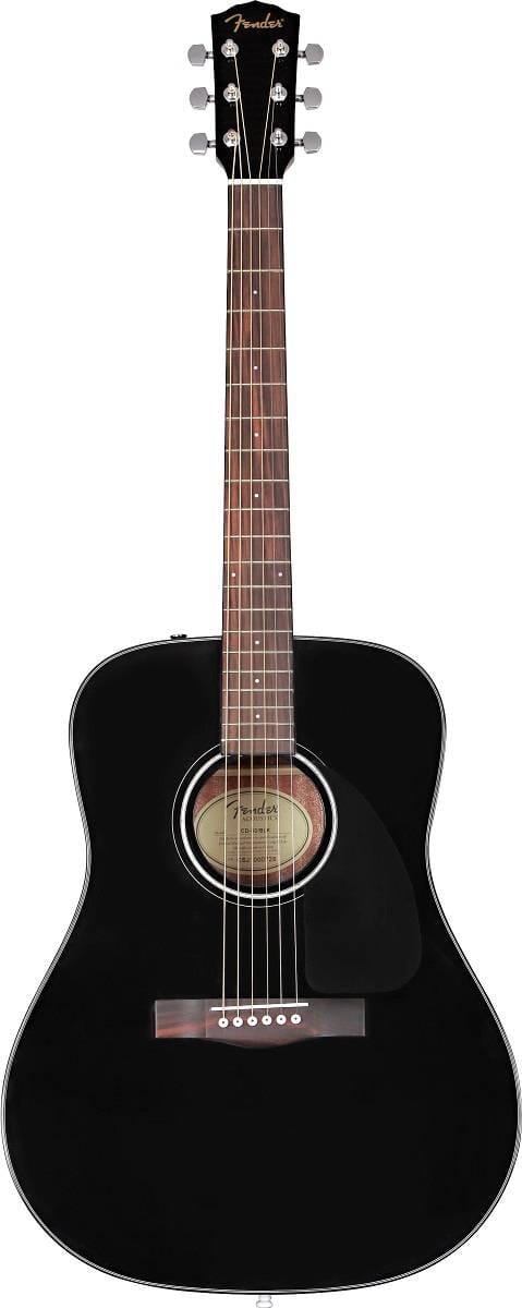 Fender CD-60 Dreadnought Acoustic Guitar V3 w/Case - Black