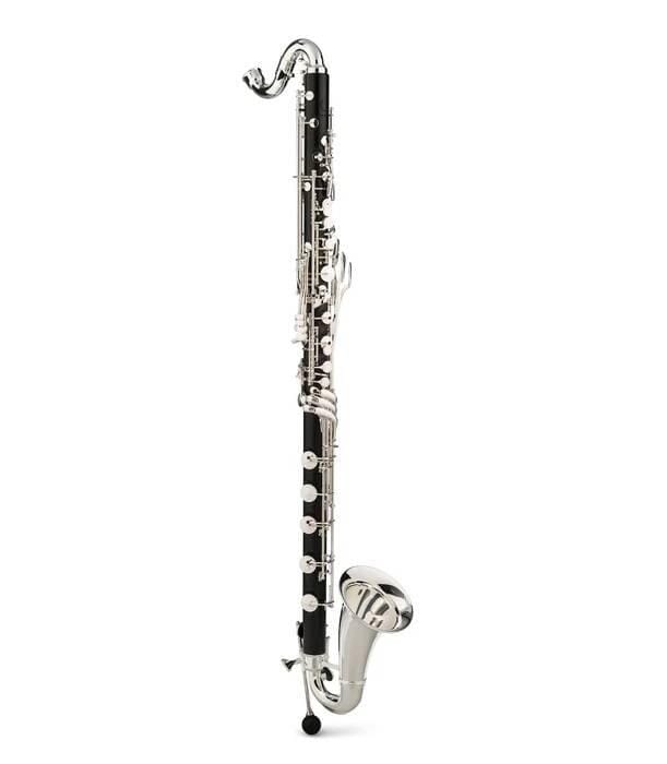 Backun Q Series Low C Bass Clarinet in Grenadilla with Silver Keys
