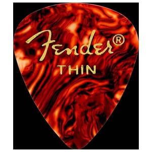 Fender 351 Pick Tortoise Shell Thin (12)