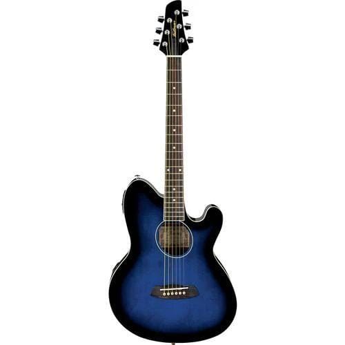 Ibanez TCY10ETBS Talman Series Acoustic Guitar - Transparent Blue Sunburst