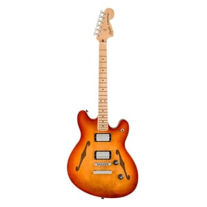 Squier Affinity Series® Starcaster® Deluxe, Maple Fingerboard, Sienna Sunburst